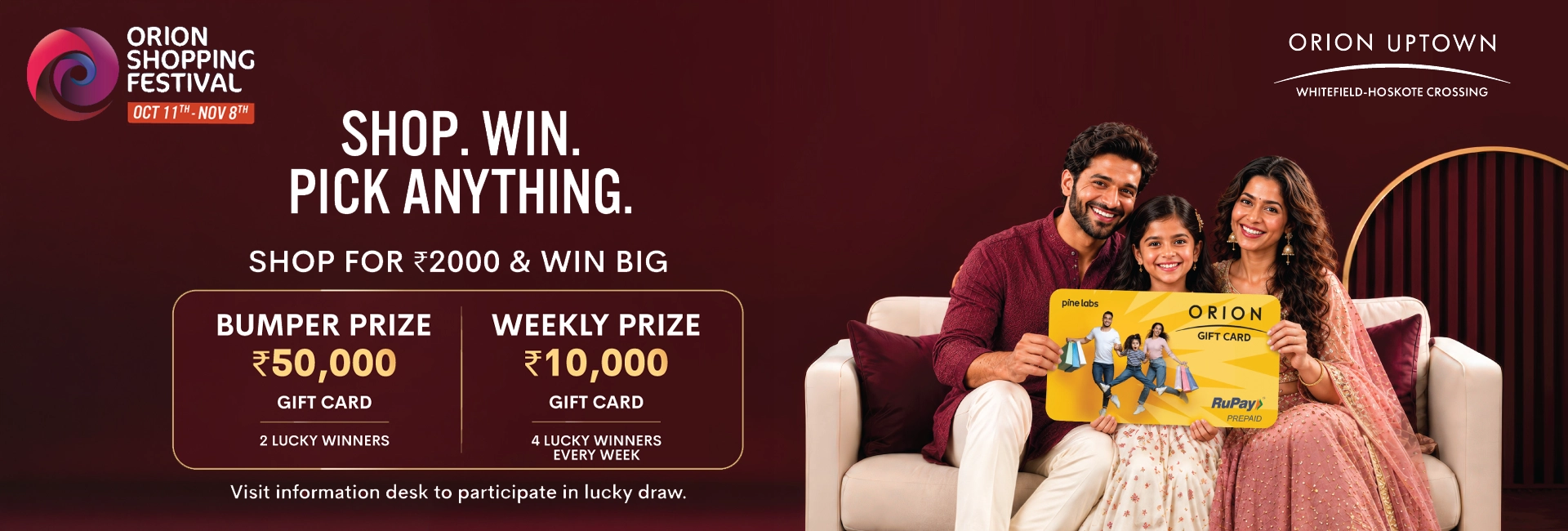 SHOP. WIN. PICK ANYTHING